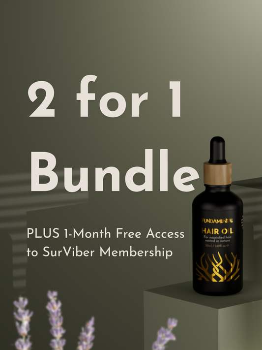 Fundamental Hair Oil: 2 for 1 Offer PLUS 1-Month Free Membership Access
