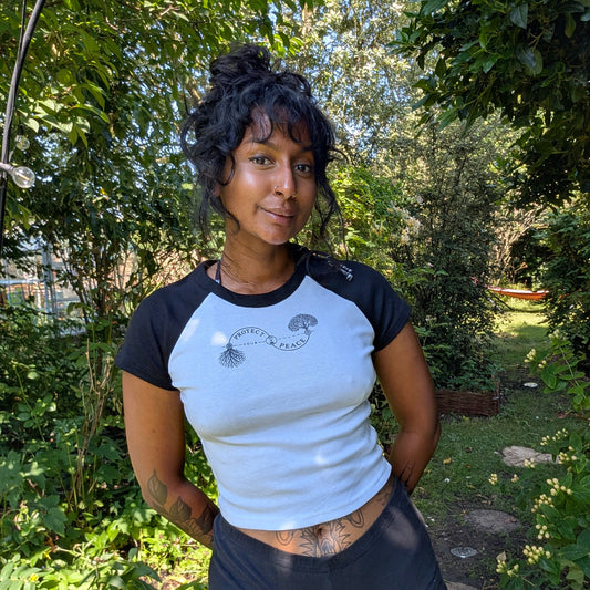 Protect Your Peace — Essential Crop Tee