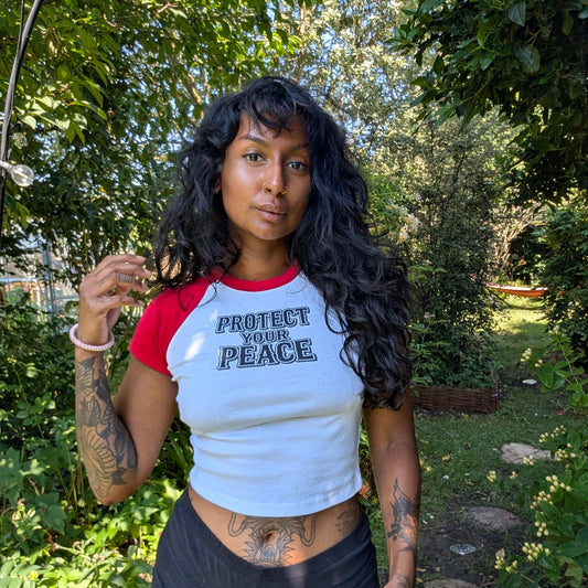 Protect Your Peace — Statement Crop Tee