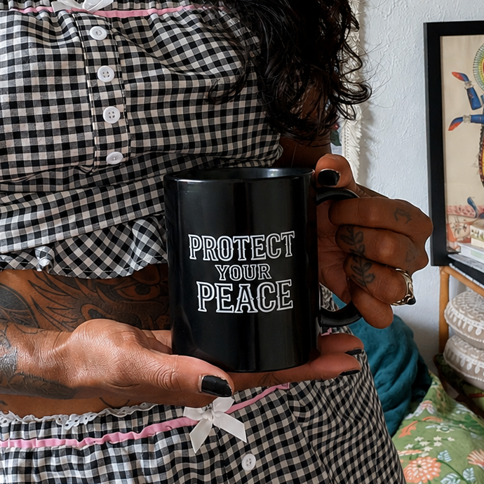 Protect Your Peace — Statement Glossy Mug